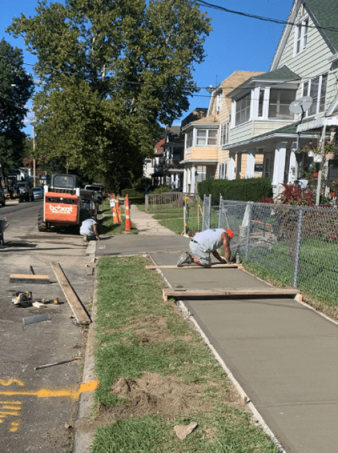 Sewer pipe installation in Bridgeport